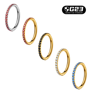 Kaishee Anneau de nez articulé en titane de qualité implantaire ASTM F136 pour piercing corporel, bijoux de piercing en titane, anneau de piercing en titane - Product Image 4