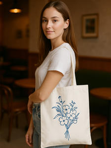 Sac fourre-tout en toile moyen écologique <span class=keywords><strong>pour</strong></span> usage promotionnel, motif géométrique <span class=keywords><strong>pour</strong></span> <span class=keywords><strong>cours</strong></span> de tutorat et formations - Product Image 5