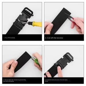 Cinto Tático Masculino de Nylon com Fivela Automática de Metal e Plástico para Caça e Atividades ao Ar Livre - Product Image 3