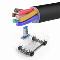 Câble EES personnalisable pour batterie haute tension 1000V CC, conducteur toronné en cuivre étamé ESW10Z3Z3-K, isolé XLPO, 1 conducteur pour
