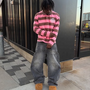 <span class=keywords><strong>Polo</strong></span> personalizzata per uomo <span class=keywords><strong>Polo</strong></span> camicia a righe <span class=keywords><strong>100</strong></span> <span class=keywords><strong>cotone</strong></span> Streetwear <span class=keywords><strong>Polo</strong></span> a maniche lunghe - Product Image 3