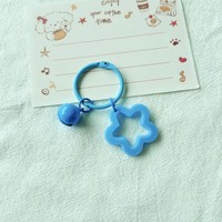 Pendentif porte-clés en acrylique étoile 2026, ensemble d'écouteurs, clochettes décoratives pour sacs de couple, pour porte-clés DIY et clés de voiture