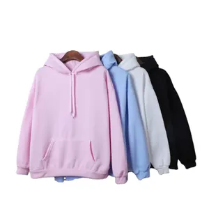 Girls casual wear sweatshirt blank pullover hoodies custom loge labels women's hoodies