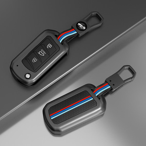 Funda de Lujo Plegable de Aleación de Zinc para Llave de Coche Mahindra MARAZZO Scorpio S3 S7 S9 S11, Accesorios para Llaves de Coche, 3 Botones - Product Image 1