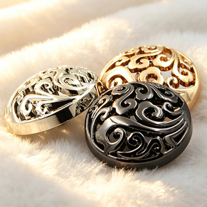 Gold Coat Zinc Alloy Round Brass Shank <b>Buttons</b> Custom Embossed Engraved for Suit Uniform Decoration - Product Image 3