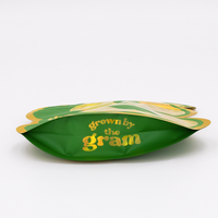 Sacs Mylar personnalisés avec fenêtre, imprimés holographiques, refermables, anti-odeur, découpés sur mesure, 3,5 packs, sacs Mylar à l'épreuve des enfants