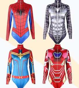 Nuovo supereroe Halloween costumi <span class=keywords><strong>da</strong></span> bagno cosplay tuta 3D stampa digitale Spider Man Iron Man - Product Image 6