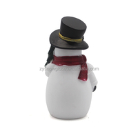 Noël bonhomme de neige Statue lumière érotique résine Sculpture pour la décoration de la maison et cadeaux Style mascotte