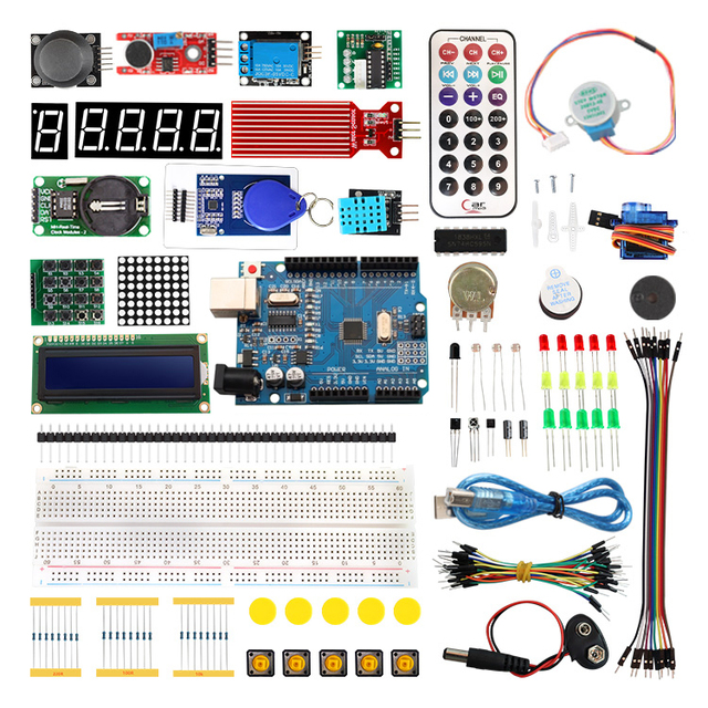Tscinbuny RFID Getting Started Kit Electronic Sensor Module Development Board Learning Kit for Arduino