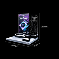 Présentoir de haut-parleur Bluetooth en acrylique personnalisé, présentoir lumineux à LED, présentoir de musique