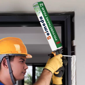 Mousse expansive en polyuréthane Seimeda 750 ml, colle dure pour la construction, le travail du bois, application facile, fixation de portes, calfeutrage - Product Image 5