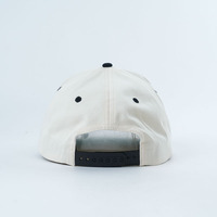Casquette de baseball personnalisée à visière incurvée en tissu de coton bicolore, 5 panneaux, pour activités de plein air et sport