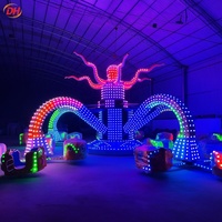 Atracción de Pulpo Giratorio con 30 Asientos, Funcionamiento Estable, Bajo Costo de Mantenimiento, Larga Vida Útil para Ferias y Parques de Diversiones al Aire Libre