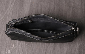 Wholesale New Style Men's Genuine Leather Clutch Bag Women's Soft Leather Long Wallet Fashion Simple Cowhide <b>Mobile</b> <b>Phone</b> Bag - Product Image 4