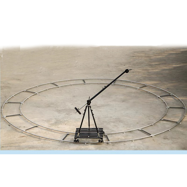 VIRTUECRANE Movie Set Equipment Stainless Steel Camera Track 1.5m Length 300kg Load Capacity 14-Piece Curved Design Full Circle