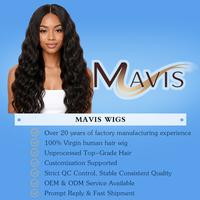 Perruque Lace Front Deluxe Mavis sans colle, HD transparente, en cheveux humains Remy vietnamiens, avec baby hair, blonde, double densité, pour usage quotidien