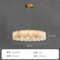 Suspension rectangulaire moderne de luxe en marbre et cuivre avec LED, angle de faisceau 360°, intensité réglable pour tables à manger et îlots de cuisine