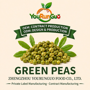 OEM Bulk Garlic Flavored Green Peas Stir-Fried Savory Snack High Protein Legume Crunchy Hard 10kg Ready <strong>Eat</strong> 12 Months Shelf Life - Product Image 6