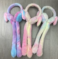 Chapeau de fête en peluche lapin à longues oreilles avec lumières LED et aimant à air, drôle et amusant, idéal pour la rentrée scolaire - Vente en gros usine
