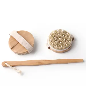 New Arrival Long Handle Back Massage Bath Brush With Long Wood Handle Brush Back Massage Bath Brush With Long W