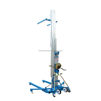 Plateforme élévatrice manuelle portable en alliage d'aluminium 3,5m 5m 6,5m 7,9m pour travaux de climatisation