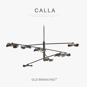 Luminaire suspendu en forme de branche d'arbre LED minimaliste moderne, <span class=keywords><strong>lampe</strong></span> de <span class=keywords><strong>plafond</strong></span> créative pour hôtel, villa, chambre à coucher, loft, salon, tailles moyennes - Product Image 2