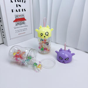 Bouteille de stockage mignonne avec bouteille de <span class=keywords><strong>gourde</strong></span> et bouchon diable 190ml bouteille PET grande capacité cadeau d'Halloween - Product Image 3