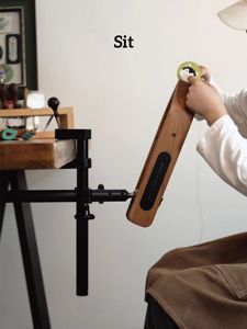 Clip de nogal negro para coser a mano, accesorio para manualidades de cuero, cuero de madera de Fresno, herramientas de fijación de costura DIY, costura MAXITA Pony - Product Image 2