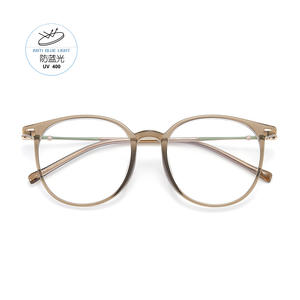 Monturas de Gafas Ovaladas Danyang TR con Protección Anti Luz Azul, Montura Completa Unisex, Lentes de Resina TJ5895 - Product Image 1