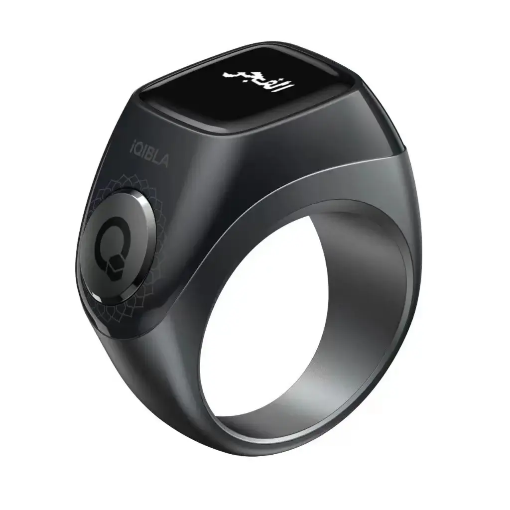 OEM zikr cincin flex dengan pengisian daya Muslim, cincin elektronik ukuran dapat disesuaikan, cincin zikr, cincin pintar untuk konter rumbai