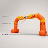 Arche gonflable personnalisée pour les agences de publicité, arche d'entrée pour les festivals, pour la promotion de la marque publicitaire et événementielle