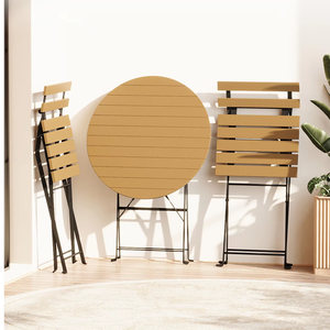 Ensemble <span class=keywords><strong>de</strong></span> table <span class=keywords><strong>de</strong></span> chaise pliable en <span class=keywords><strong>fer</strong></span> <span class=keywords><strong>forgé</strong></span> populaire pour une utilisation extérieure pour les petites cours jardins Tables basses entrées <span class=keywords><strong>de</strong></span> magasin <span class=keywords><strong>de</strong></span> thé au lait - Product Image 1