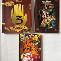 Gravity Falls Mystery Town – Ensemble de 3 livres reliés à la chasuble en carton – Lecture en anglais pour adolescents – Aventures et mystères à déchiffrer