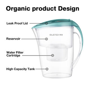 塩素重金属を減らすためのフィルター付き家電互換アルカリ水フィルターピッチャー - Product Image 2