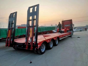 <span class=keywords><strong>Venta</strong></span> Directa de Fábrica: Semirremolque de Cama Baja con Cuello de Cisne para Trabajo Pesado, Carga Máxima de 150 Toneladas, Remolque para Camión - Product Image 3