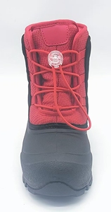 Bottes de neige imperméables pour filles, automne/hiver, en PU avec tige en nylon, doublure en fourrure, isolation, semelle antidérapante - Product Image 2