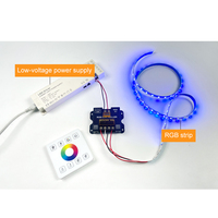 5V 12V 24V 40A écran tactile complet RGBWC/RGBW sans fil LED gradateur sans fil RF télécommande LED bande de couleur