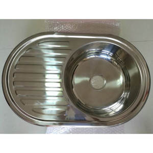 Évier en acier inoxydable GR-520 fait à la main pour camping-cars et yachts, 770*500*150mm, simple ou double bac, en quartz granit nano-traité, avec robinet - Product Image 3