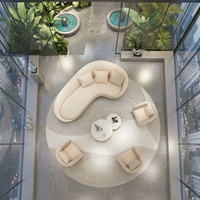 Canapé de réception de luxe avec table et chaises pour la maison, clinique dentaire, hôtel, bureau, salon de beauté, salle d'attente, salon moderne