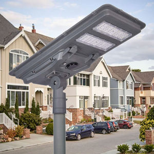 Lampe solaire LED tout-en-un Moni-Si 100W, IP65, dimmable, éclairage extérieur intelligent, profil en aluminium, alimentée par batterie, FL-YTH-CL2 - Product Image 2