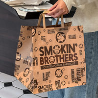 Vente en gros de sacs en papier kraft personnalisés Emballage de viande rôtie et de frites pour barbecue de haute qualité et économique