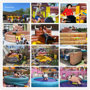 Máquina de <span class=keywords><strong>Toro</strong></span> Mecánico Inflable Gigante de PVC de 5m, Simulador de Montar Ajustable, Juegos Mecánicos Crazy Rodeo, Precio de Fábrica - Product Image 6