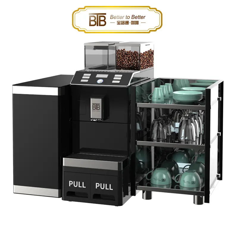 Btb Bedrijfstype 19 Bar Espressomachine Americano Van Bonen Tot Koffie Volautomatische Koffiemachine