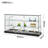 Vitrine de magasin de vente au détail multifonctionnelle, vitrine en verre pour magasin de tabac, éclairage LED, vision supplémentaire, vitrine en verre