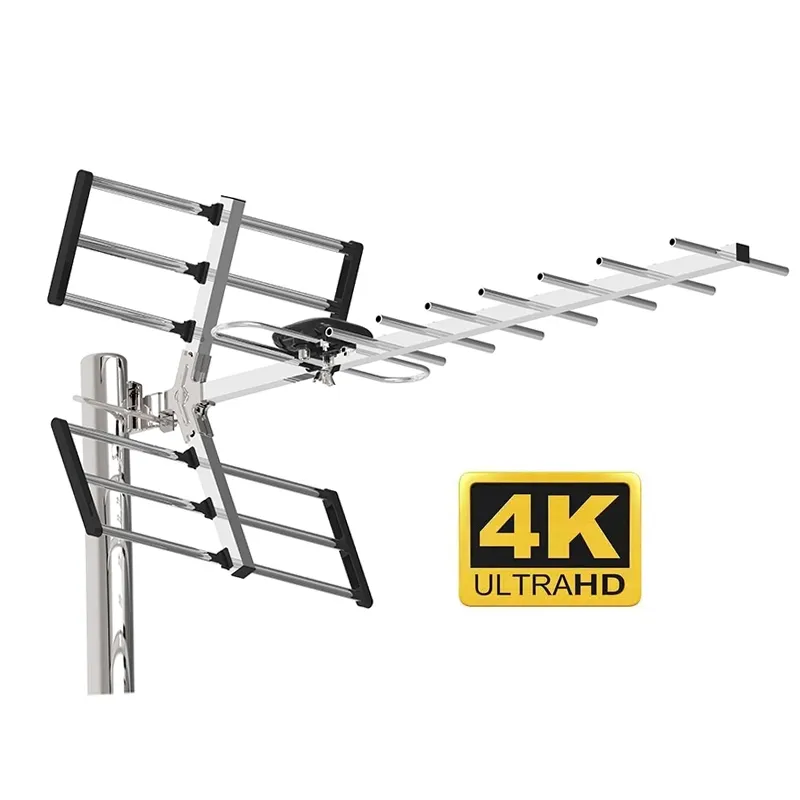 Antenna a lunga distanza Dvbt2 antenna tv esterna antenna uhf vhf antenna tv digitale hdtv ad alto guadagno con amplificatore