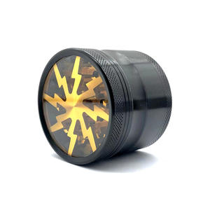 Top vente couvercle de foudre personnalisé en alliage d'aluminium broyeur d'herbes accessoires portables pour fumer en métal - Product Image 5