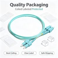 Kabel Patch Fiber OS2 LC/SC/FC UPC/APC LSZH Kabel Jumper Optik Kustom Single-Mode Multi-Mode Simplex Duplex untuk Pusat Data