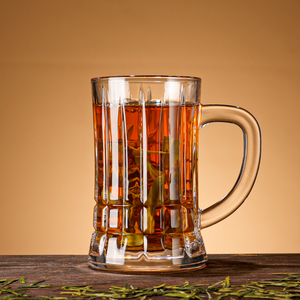 Mug à thé de luxe 550 ml avec poignée, verre à bière élégant pour usage domestique - Product Image 2