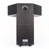Générateur de bulles automatique de haute qualité 120W avec rotation, 12 LED RGBW DMX, alimentation électrique pour mariage, fête en plein air, métal