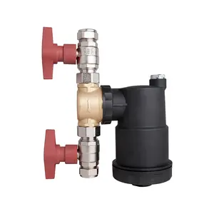 Custom high quality brass water filter central heating water filter 22mm ball valve boiler filter